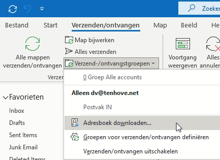 Adresboek downloaden